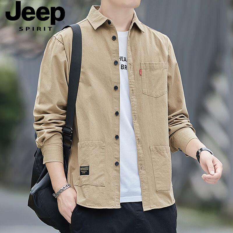 

Jeep Spirit Men s Cotton Long Sleeve Shirt M
