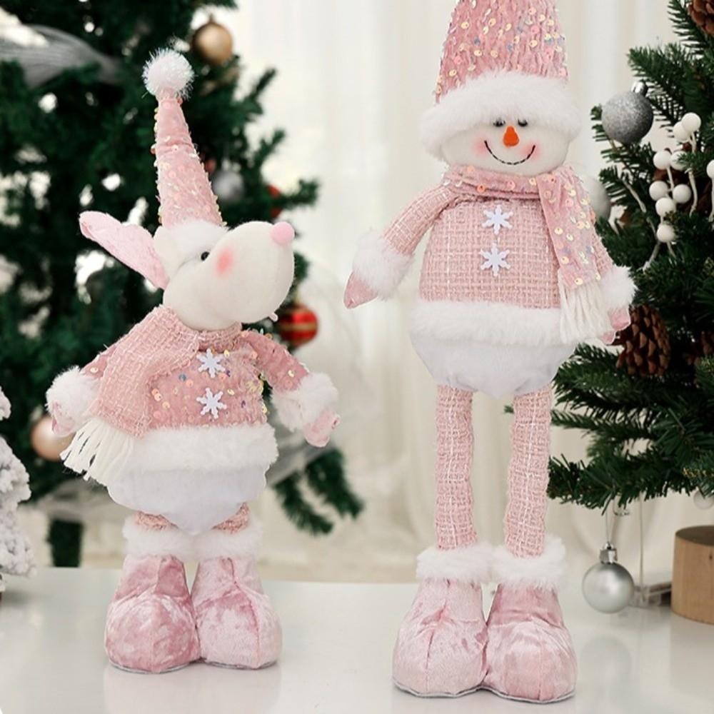 Standing Expandable Snowman Doll Matching Supplies Elk Doll Christmas Decorations  Christmas Decor