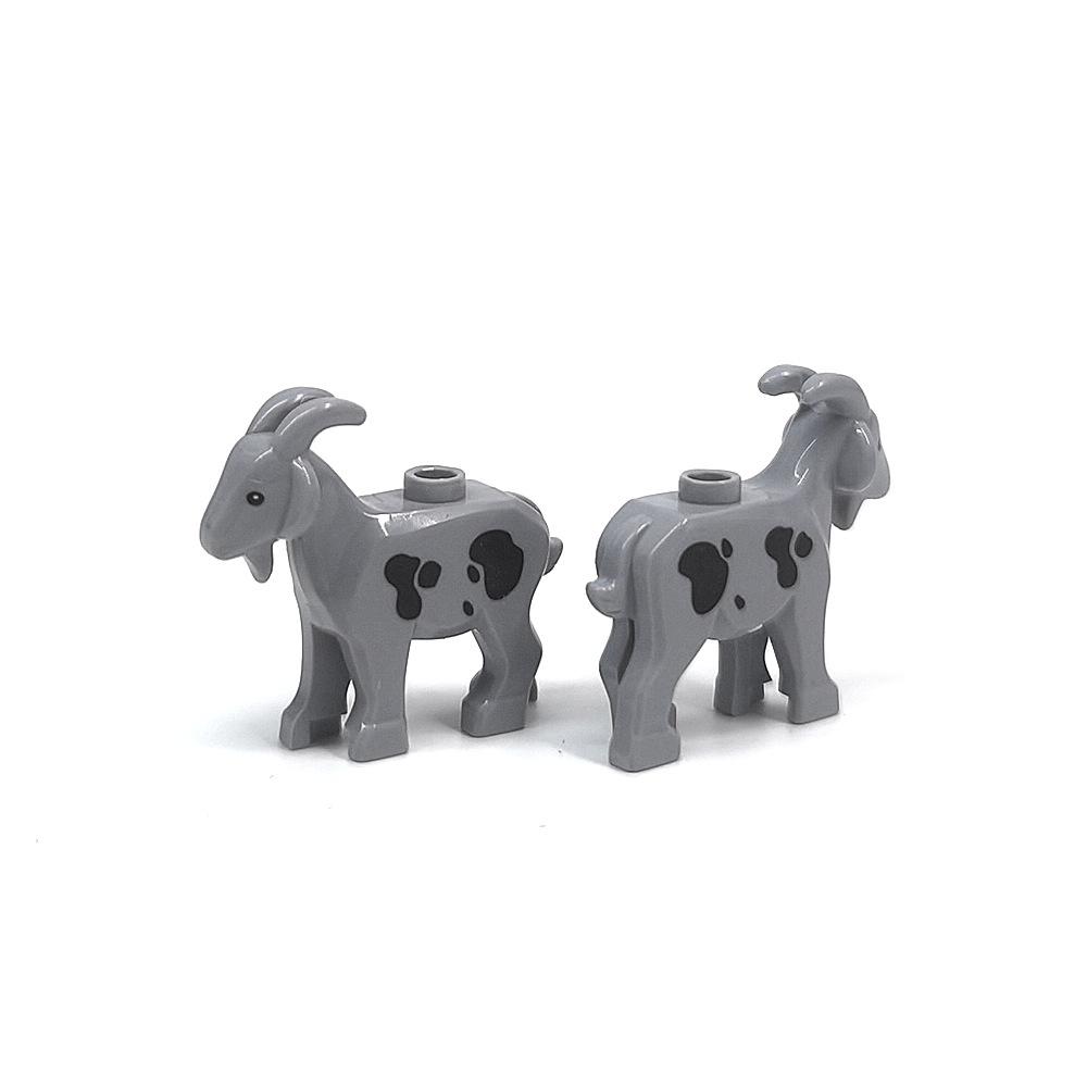 Animal Printed DIY Parts: Goat, Seagull, Penguin, Fish, Sheep - Compatible with MOC Building Block Toys