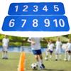 10 Pieces Flat Cones Markers Non Slip,Square,Floor Agility Dots,Floor Playmat for Soccer
