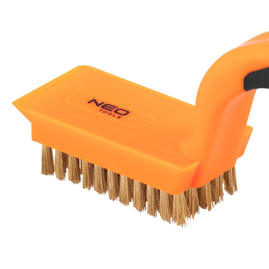 Wire brush, brass wire, 5x11 rows