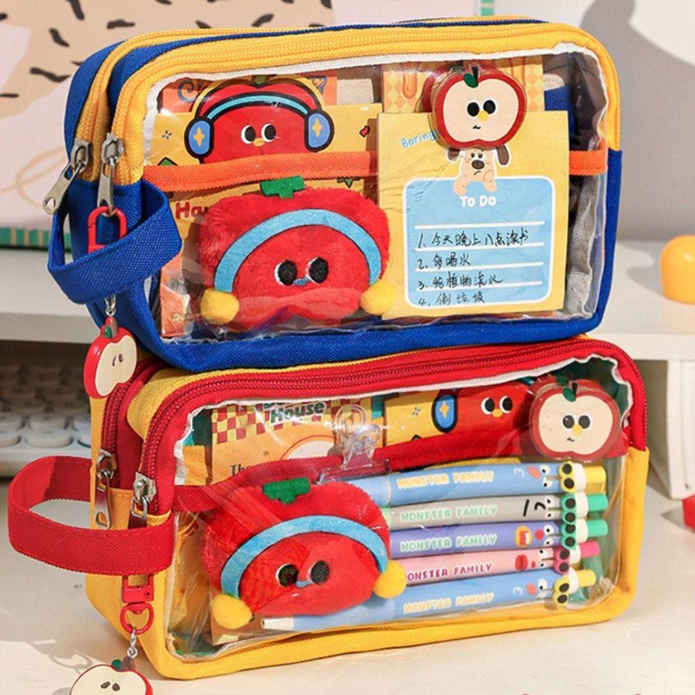 Transparent Pencil Case Waterproof Stationery Bag New Pen Bag  School Office