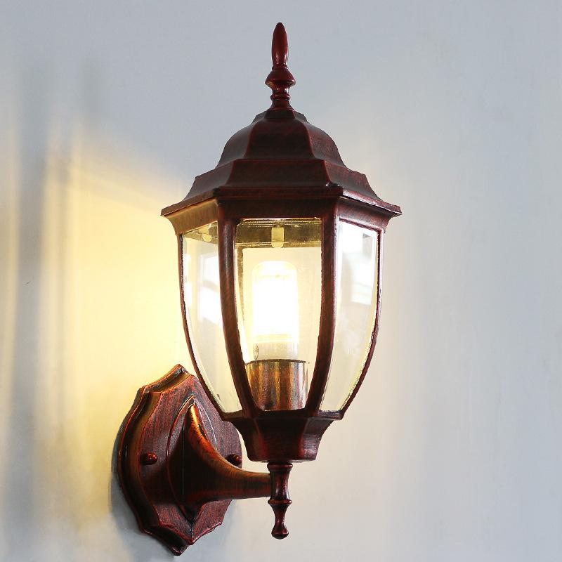 Retro Waterproof Outdoor Wall Light for Balconies, Courtyards, and Staircases - American/European Style