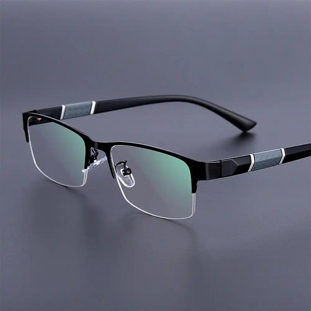 

Half Frame Blue Light Blocking Glasses Flat Glasses Fashion Women Men Comfortable Transparent Glasses Anti Radiation Glasses синий
