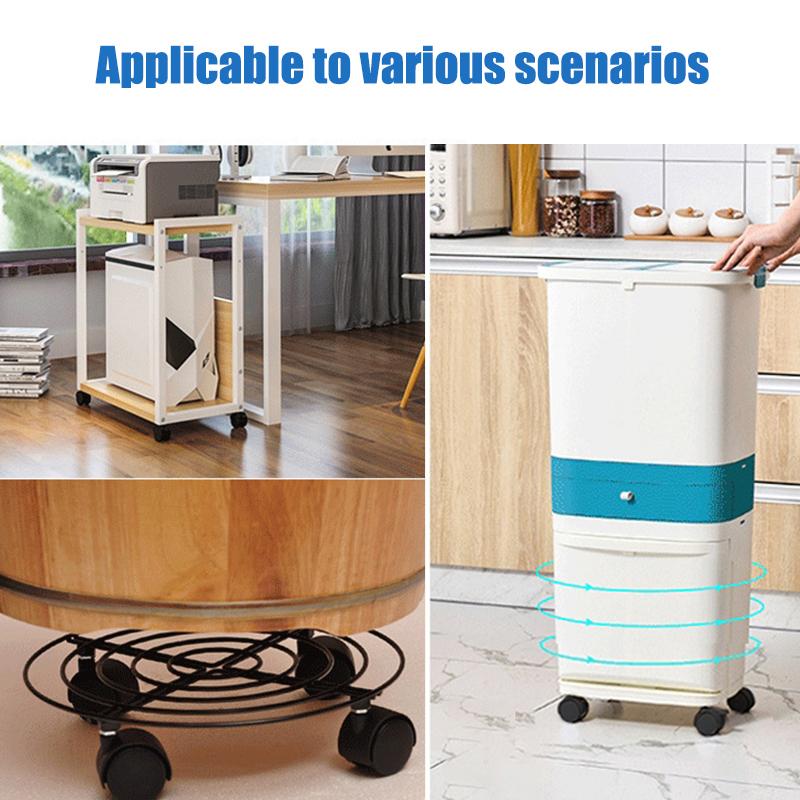 1Pair 1.5Inch Universal Wheel Swivel Caster Roller Wheel Furniture Office Chair Caster With Brake