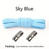 New Press Lock Shoelaces Without ties 8MM Width Flat Elastic Laces Sneakers Kids Adult No Tie Shoe laces for Shoes Accessories
