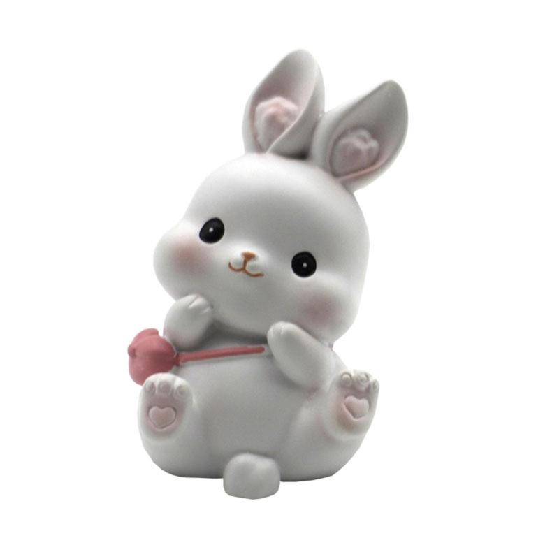 Cartoon Rabbits Silicone Molds Crafts Ornament Plasters Mold Handmade Scented Candle Mould Home Decorations Tool