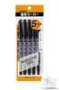 Oil-based Marker, Maki, Extra Fine Tip, Black, 5 Pens, P-MO-120-MC-BK5, Original Assortment.