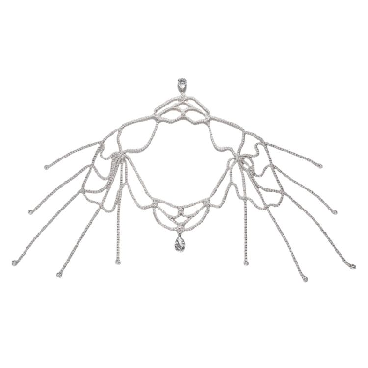 

Chic Rhinestones Body Jewelry Breathable Alloy Construction All Day Comfort Shoulder Accessory For Event Daily Use 1