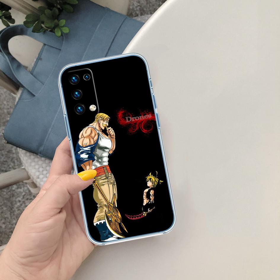 LO85 S-Seven D-Deadly Sin Soft Shell Transparent Phone Case for Motorola Moto G7 G8 G9 G84 G85 G73 G24 G15 Z2 Play Power Plus