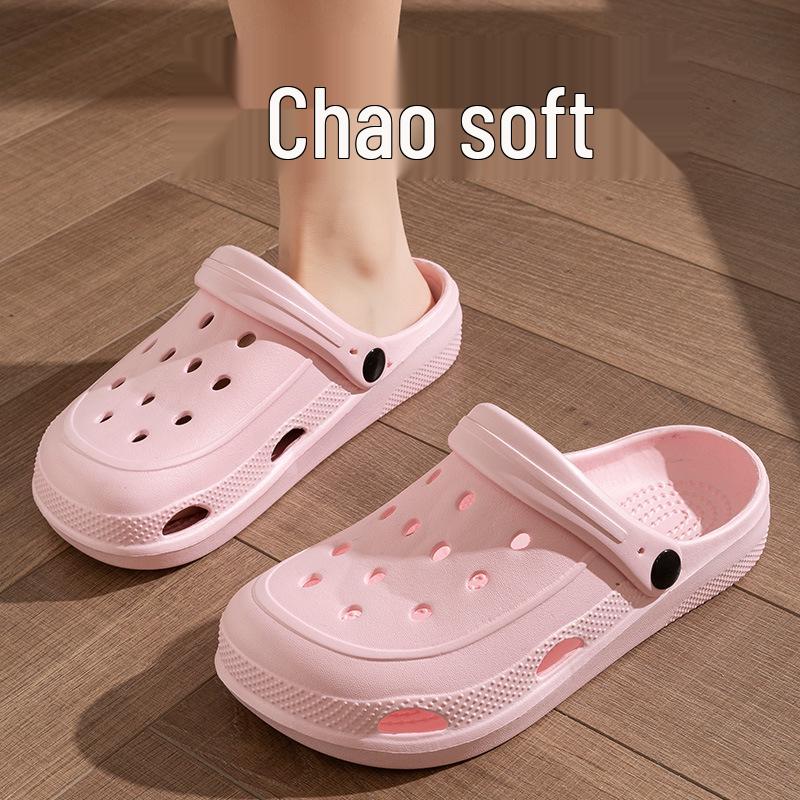 

Женские летние уличные пляжные сандалии из ЭВА - Нескользящие сандалии-шлепанцы с закрытым носком и полузакрытой пяткой, ставшие хитом в сети. 40-41