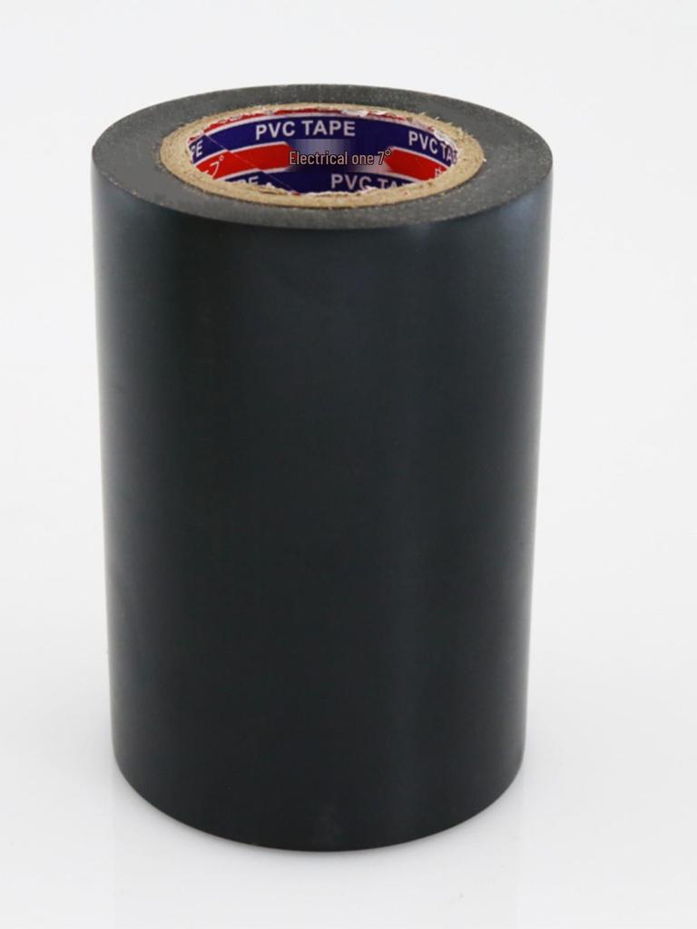 Black Self-Adhesive PVC Insulation Tape for Heat Preservation, Waterproofing, and Sun Protection On Outdoor Air Conditioner and Electrician Pipes.