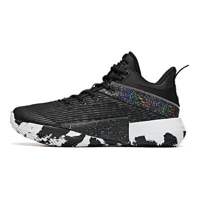Attack 2 Comfortable Sports Wear Resistant Breathable Mid-Top Basketball Shoes Men Sneakers Black 112031107-2