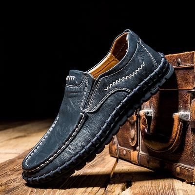 Genuine Leather Men's Shoe Comfortable Outdoor Casual Shoe High Quality Cow Leather Men Flats Plus Size 39-48 Shoe for Men
