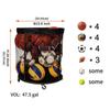 Ball Storage Cart Ball Storage Bin Ball Holder Sports Equipment Organizer for Indoor Outdoor Activities