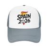 Spain Football Match  Mesh Baseball Caps Unisex Women Trucker Worker Cap Usa Canada Mexico Soccer Dad Hat Summer Trucker Hats