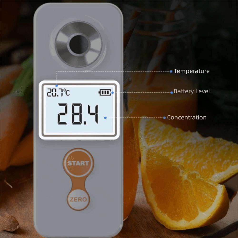 Prism Refraction Sugar Refractometer Handheld High Precision Saccharimeter Tester Densimeter Resolution