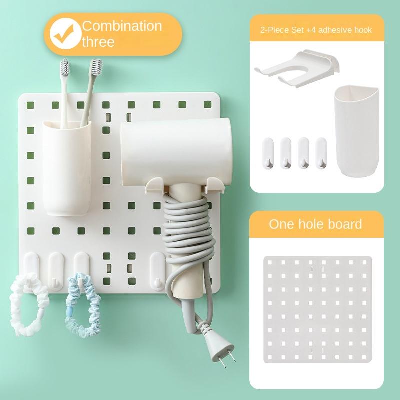 3873 Household Hole Board Wall Storage Rack Dormitory Display Rack Hanging Board Learning Desk Finishing Storage Partition Rack