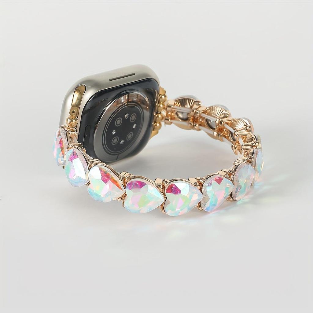 Cinturino Smartwatch Cuore di Cristallo Diamante per Apple e Samsung (38-49mm, 20/22mm)