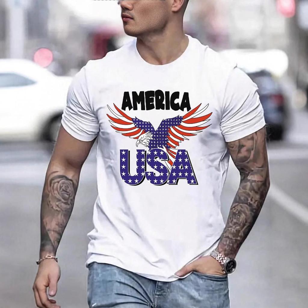 Herren Atmungsaktives T-Shirt Sommer Kurzarm Oberteil Übergroßer Rundhals Pullover Straße Männer