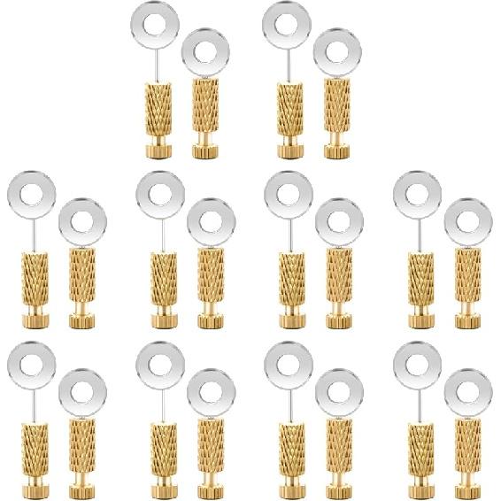 YUSBUTON Leathercraft Suture Positioning Needles - 12Pcs DIY Leather Locking Pins for Fixing Sutures, Seam Pinning, and Precise Stitching.…