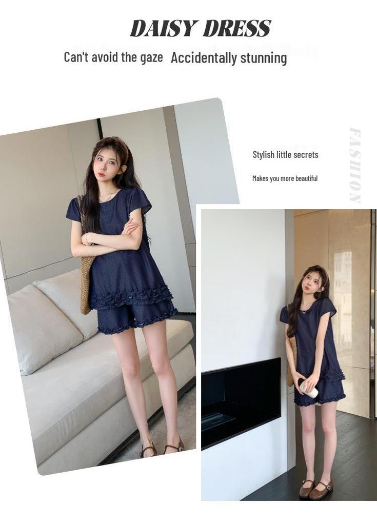 Plus Size Maternity Summer Outfit - 2026 Tencel Denim Set