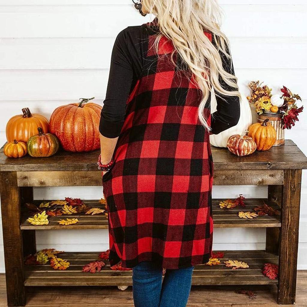 Womens Plaid Open Front Cardigan Sleeveless Pockets Drape Lightweight Vest Coat Hoodies Outerwear Coat Overcoat Womens Plaid Open Front Cardigan Sleeveless Pockets Drape Lightweight Vest Coat Hoodies Outerwear Coat Overcoat