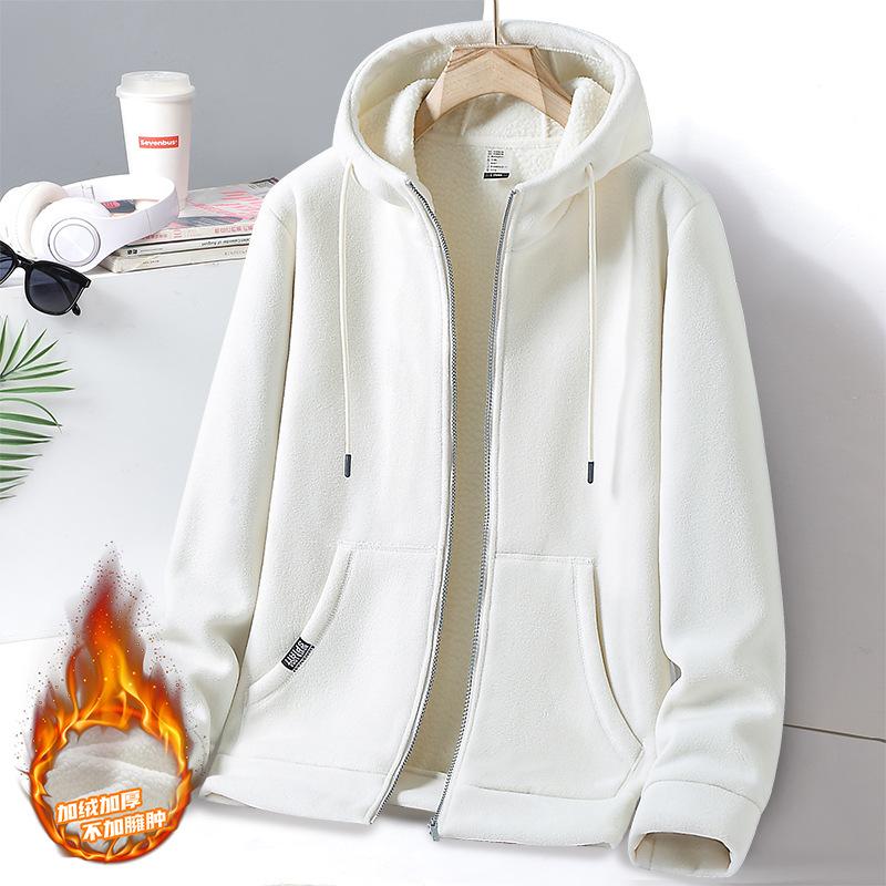 Hooded Jackets For Men And Women In Winter, New Men's Korean Cardigans, Youth Sports And Leisure, Warm And Trendy