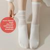 5 par Damvårs- och Sommar med Ultratunna Förlängda Andningsbara Bomullsstrumpor