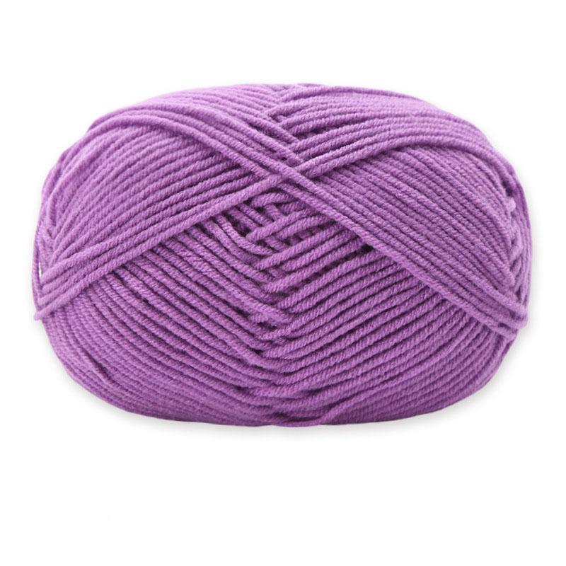 1Roll 4ply Milk Cotton Knitting Combed Yarn Wool Yarn For DIY Hand Knitted Crochet Craft Scarf Sweater Clothes Dolls Hats Supply