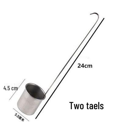Ningzhao Thickened Stainless Steel Long Handle Ladle (2-Pack)