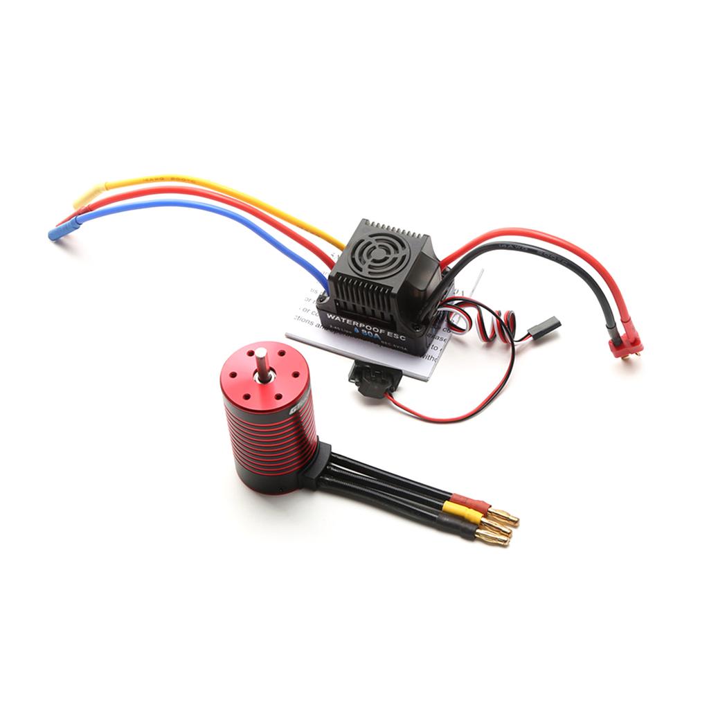 GTSKYTENRC Waterproof 3660 Brushless Motor 4200KV with 80A Brushless ESC Replacement for TRAX4