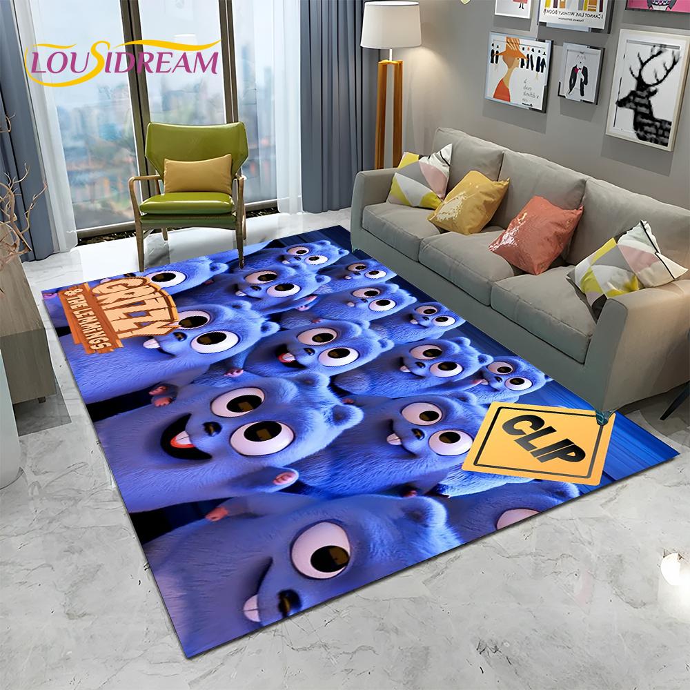 Cartoon Grizzy and The Lemmings Carpet Rug for Home Living Room Bedroom Sofa Doormat Decor,kids Area Rug Floor Mat