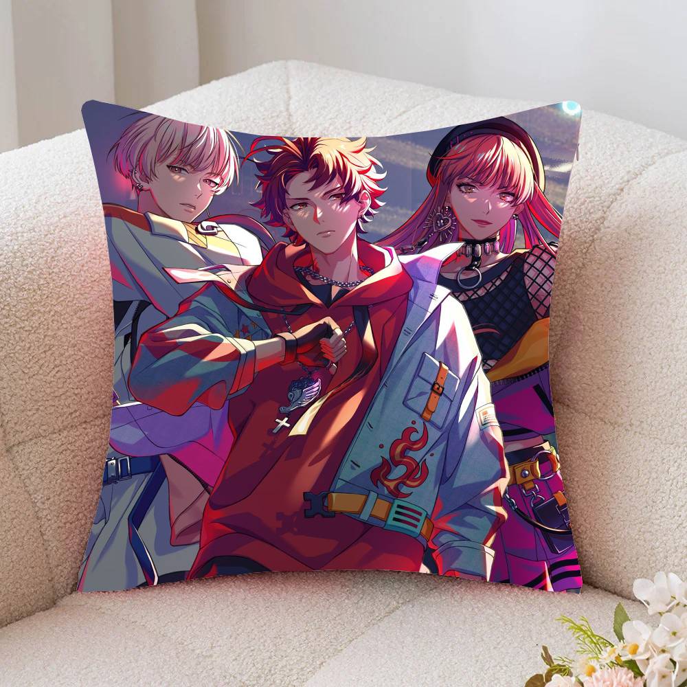 Anime Paradox Live THE ANIMATION Pillow Case Fashion Square Pillowcase Bedroom Sofa Room Ins Decoration Leisure