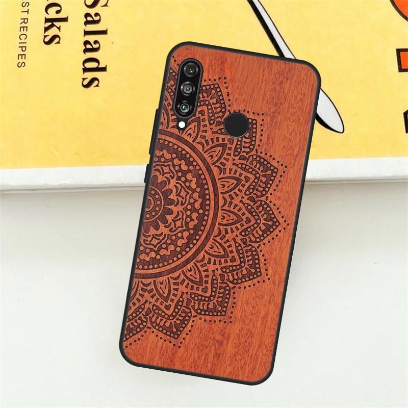 Mandala Wood Floral For Huawei Nova Y61 Y73 Y70 Y72 Y60 Y90 Y91 7i 8i 11i 12i 12s 9 10 SE P20 P30 P40 Lite Case