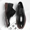 New Fashion Mens Solid-Color Oxford Shoes Business Formal Shoes Comfortable Casual Shoes Dress Party Derby Footwear Man Sneakers