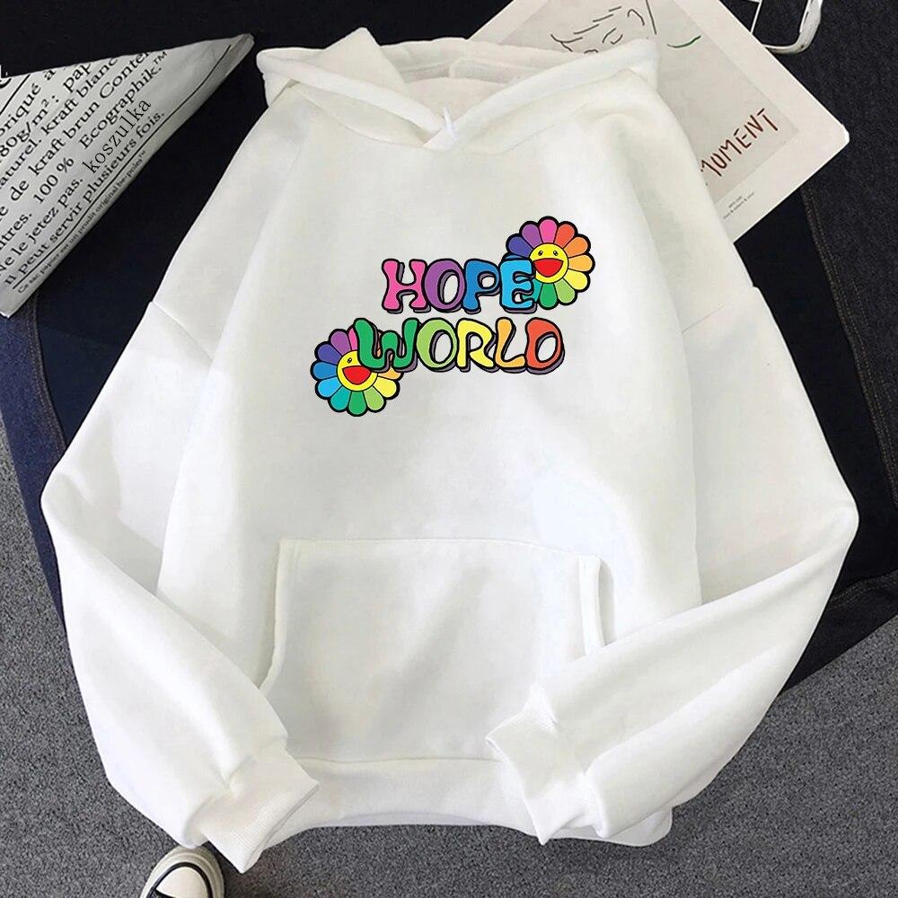 Korean Style Agust D Hoodies Hope World Clothes Spring/Autumn Tops Women/men Sweatshirt Vintage Harajuku Hoodie Kawaii Sudaderas Unisex