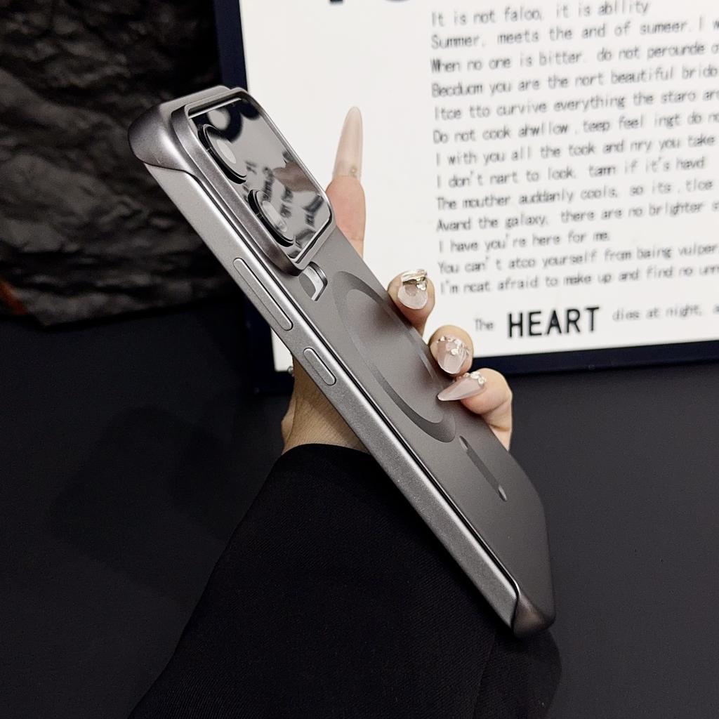 Luxury Matte Hard For Magsafe Frameless Case For Xiaomi 17 Pro Max 15SPro 15 14 Ultra Slim Armor Magnetic Wireless Charge Cover