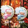 Whimsical Diy Christmas Tree Hanging Ornament Featuring Moon And Snowman For Holiday Joy