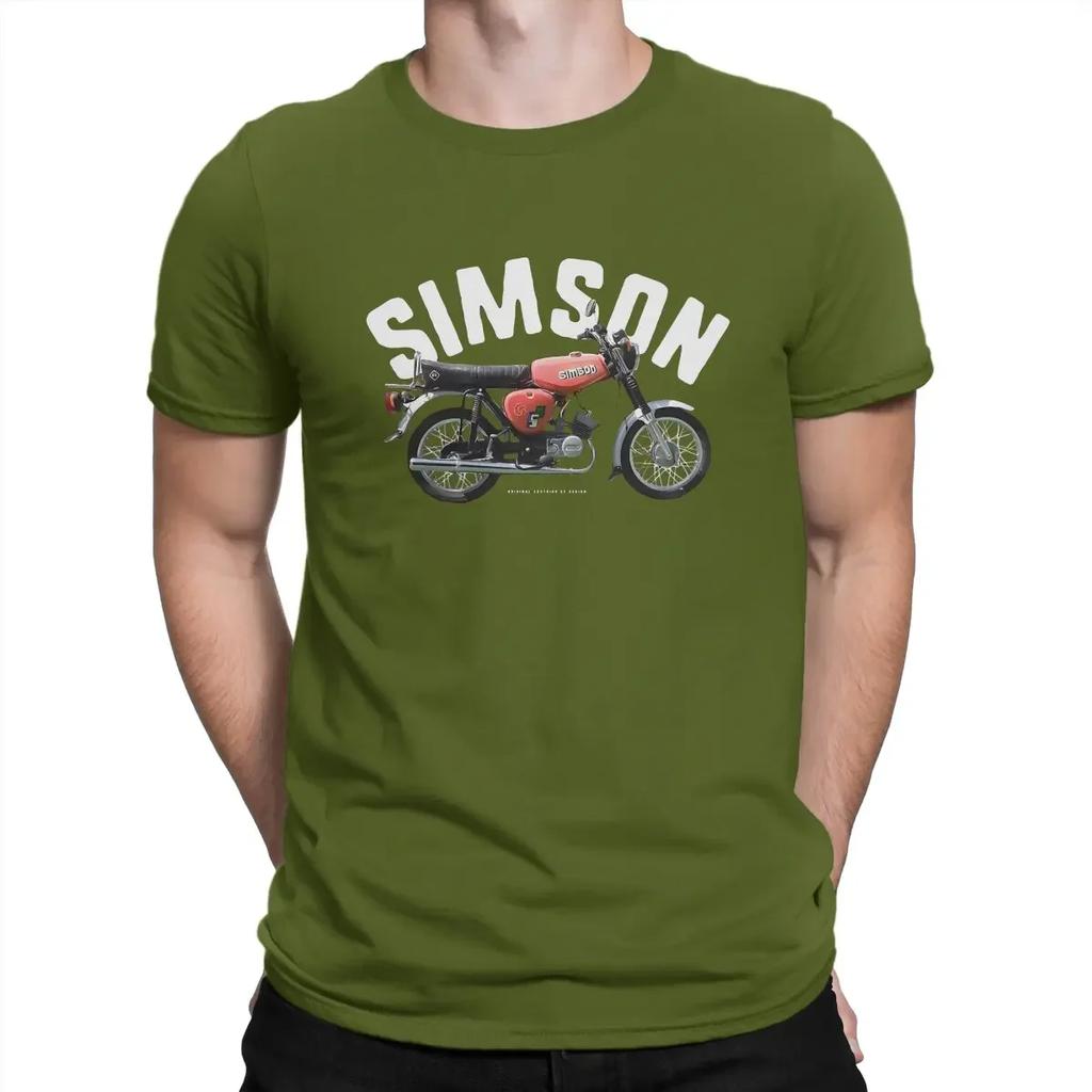 T-shirt Unisex Simson S51 Elektronik V4 Simson Girocollo Manica Corta 100% Cotone T-shirt Umorismo Alta Qualità Idea Regalo Peso Elevato