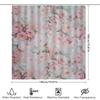 Vibrant Purple Lavender Blue Watercolor Shower Curtain For Bathroom Decor Printed Plastic Fabric Waterproof Bath Mat Cover Size