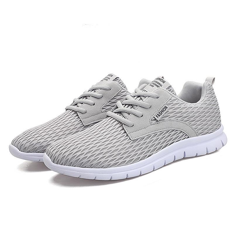 Men's mesh sneakers, large size running shoes, men's casual shoes, student travel shoes