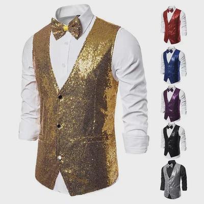 Heren Pailletten Performance Gilet voor Hosts & MC's