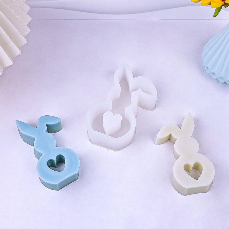 85AD Easter Dessert Molds Easy To Use Silicone Cake Mold Rabbit Baking Utensil Perfect Gift for Pastry Enthusiasts