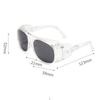 Safety Glasses Windproof Dustproof Goggles for Men Women Blue Blocking Protective Eyewear Large Frame Transparent Sunglasses
