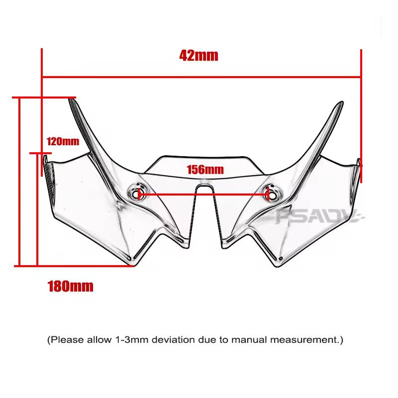 2026 New Motorcycle Front Spoiler ABS Fairing Winglet Aerodynamic Wing Cover Trim for Kawasaki Yamaha BMW other general models