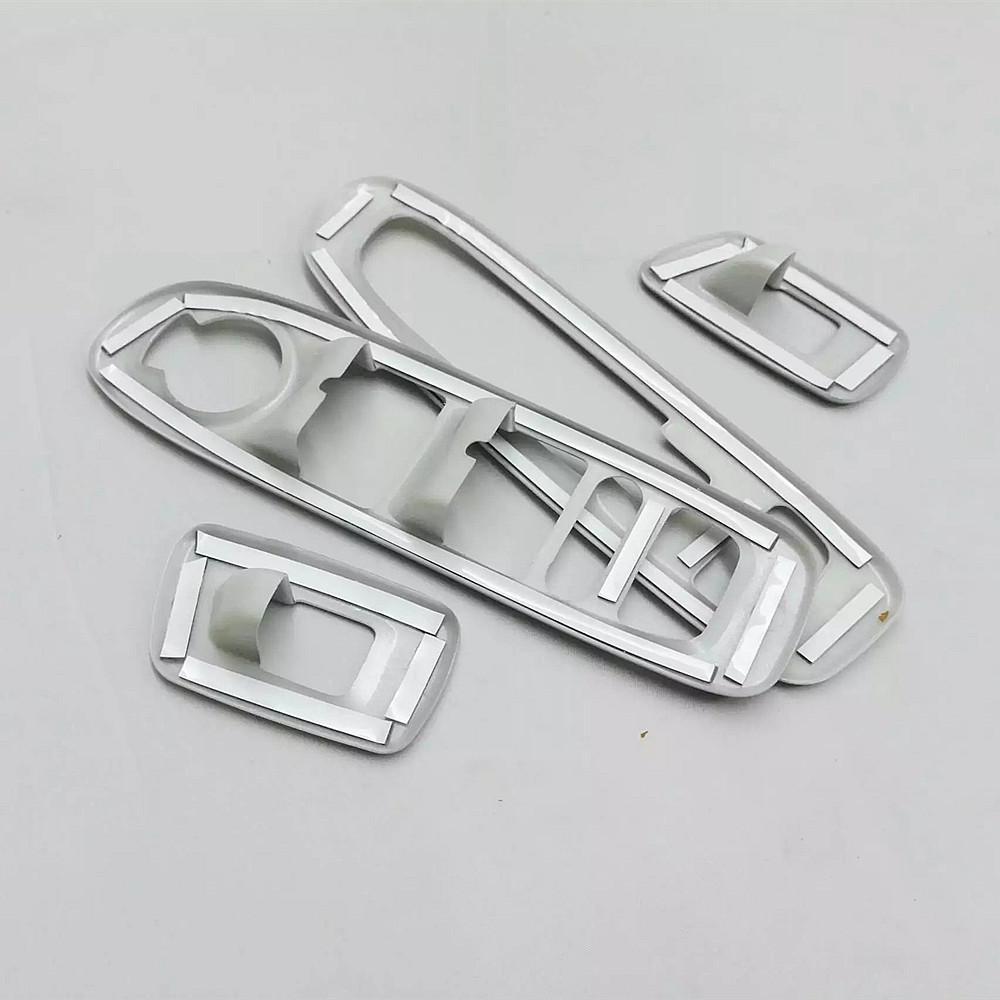 For Jeep Compass 2th 2017-2019 2020 ABS Matte Car Window Lift Switch Button Cover Trims LHD Door Armrest Panel Frame Accessories