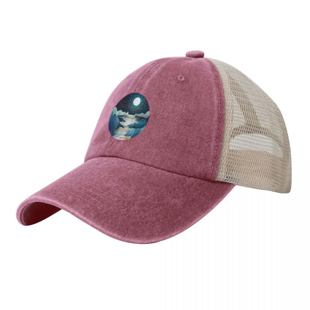 Moon Glow Cowboy Mesh Baseball Cap Sports Cap New Hat Hat Beach hiking hat For Unisex Womens