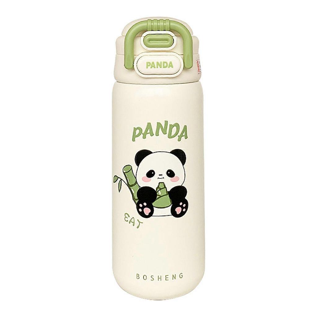 Panda Thermos Cup Women's Straw Cute Double Drinking Cup Small Portable 316 Stainless Steel Cup