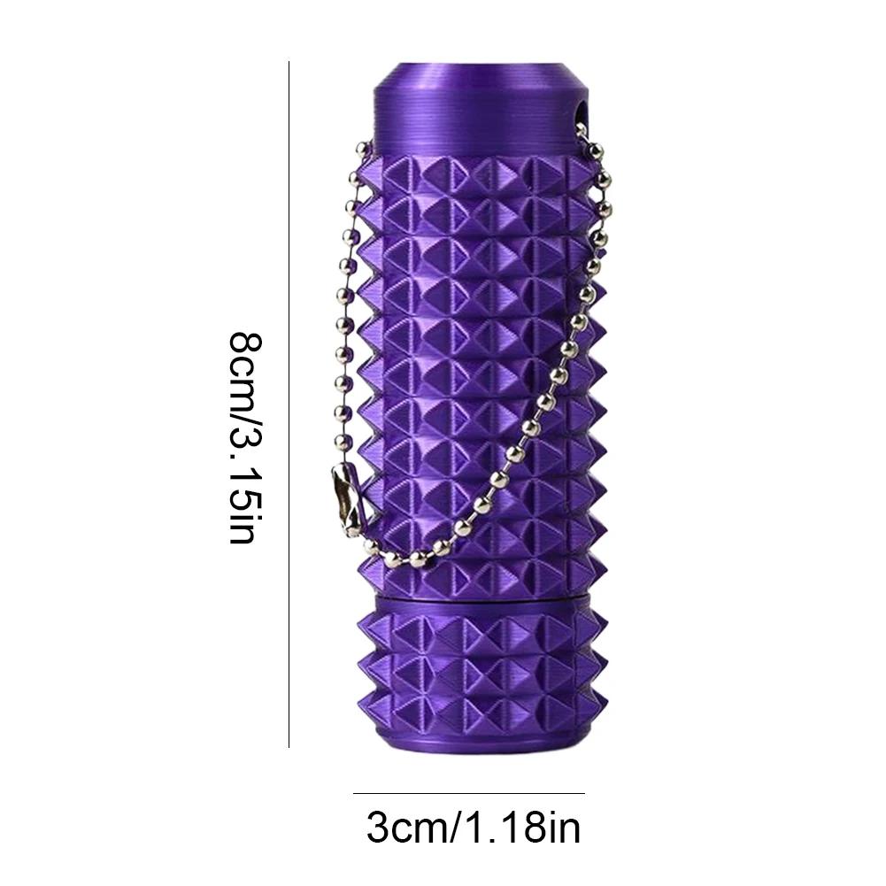 3D Printed Little Spiky Sensory Roller Toys Stress Relief Spiky Stim Tactile Keychain Mini Grippie Fidget Toys Keychain Pendant